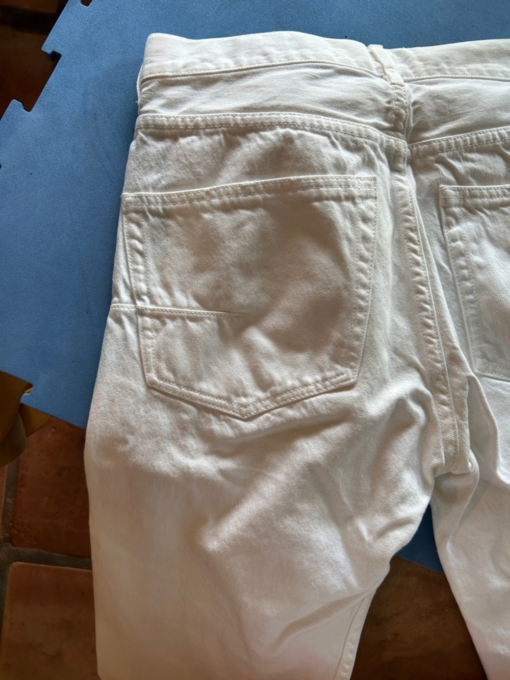 Dior White Denim Jeans with Logo Cuff Trim - Picture 9 of 14